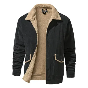 Toog | Doppelseitige Herren-Cordjacke mit Sherpa-Futter