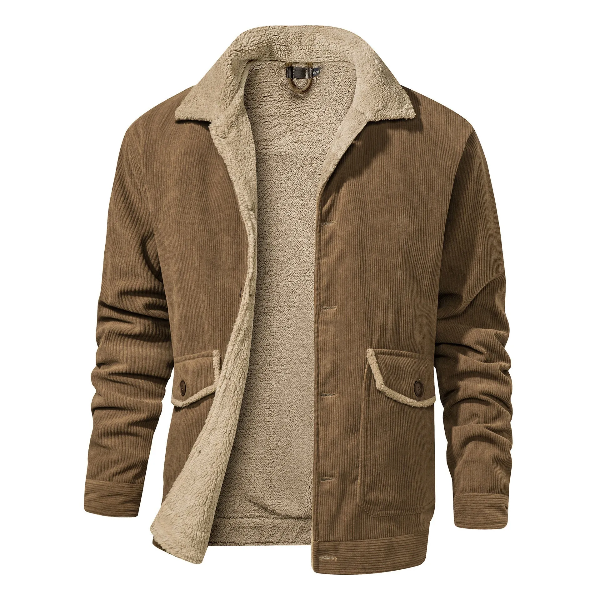 Toog | Doppelseitige Herren-Cordjacke mit Sherpa-Futter