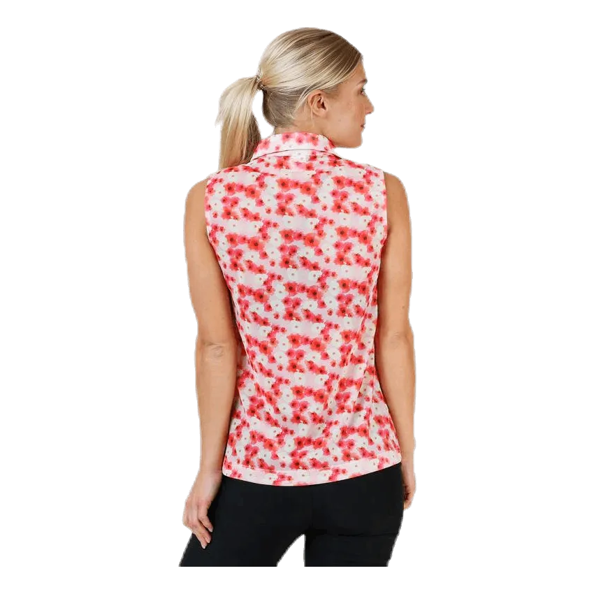 Tori Mesh SL Polo Shirt Pink