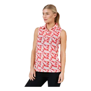 Tori Mesh SL Polo Shirt Pink