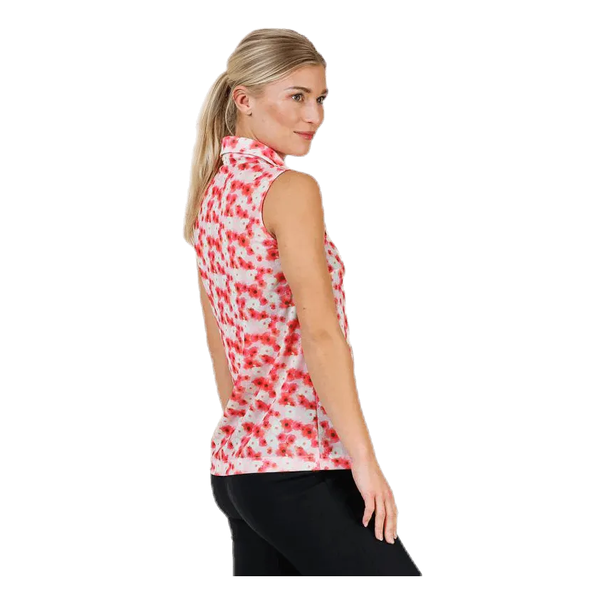 Tori Mesh SL Polo Shirt Pink