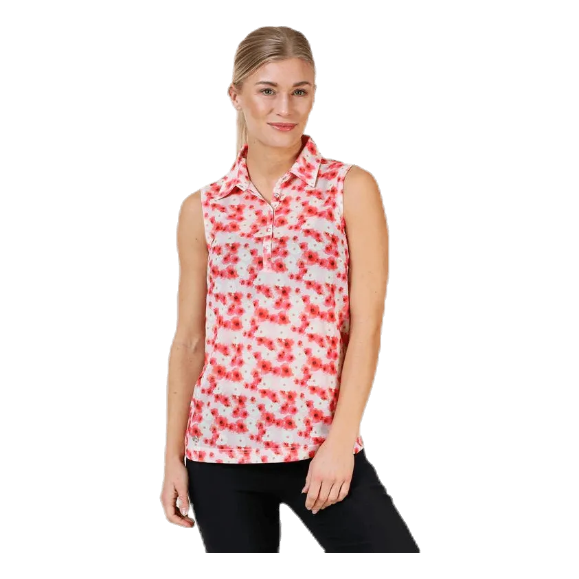 Tori Mesh SL Polo Shirt Pink
