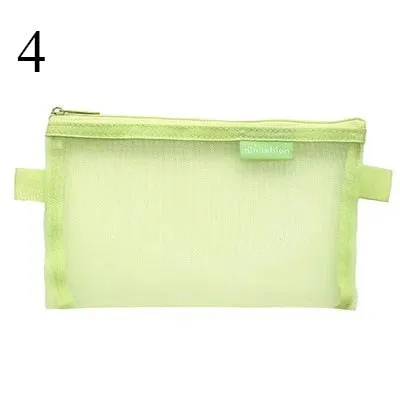 Transparent Mesh Pencil Case