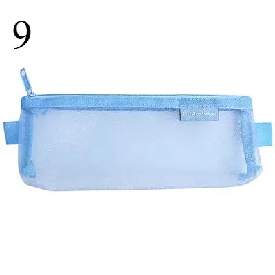 Transparent Mesh Pencil Case