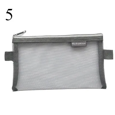 Transparent Mesh Pencil Case