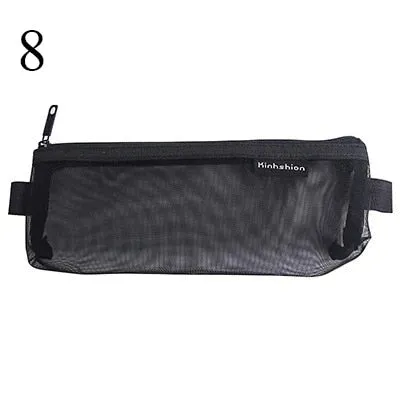 Transparent Mesh Pencil Case