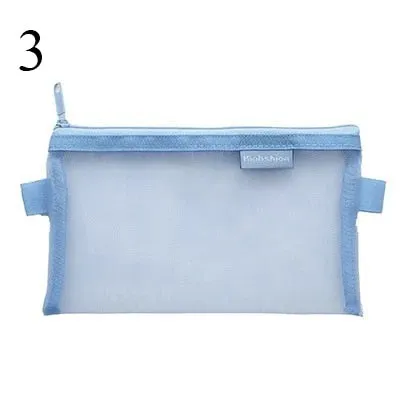 Transparent Mesh Pencil Case