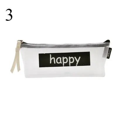 Transparent Mesh Pencil Case