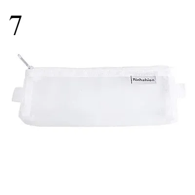 Transparent Mesh Pencil Case