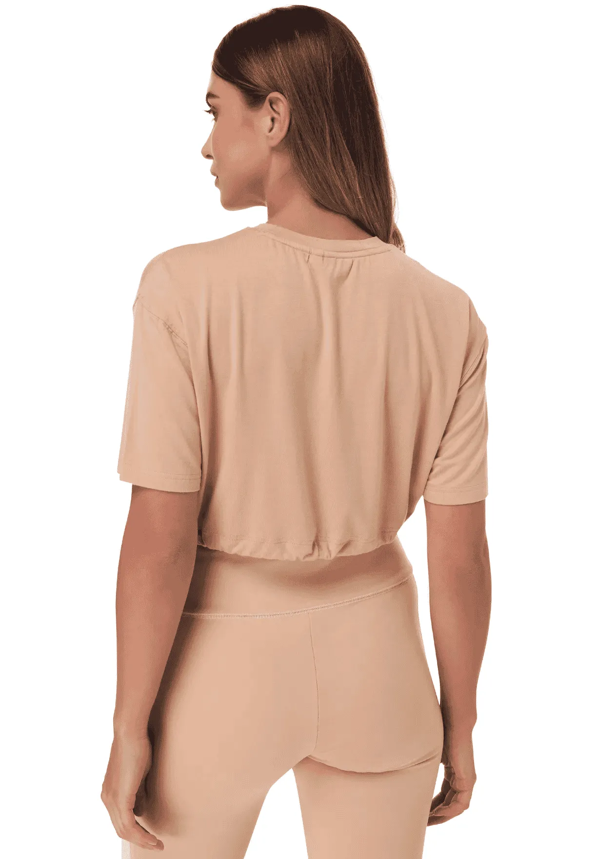 TRIBE OF 6 ABIA BAMBOO SHORT SLEEVE T-SHIRT WITH EMBROIDERED NECK
