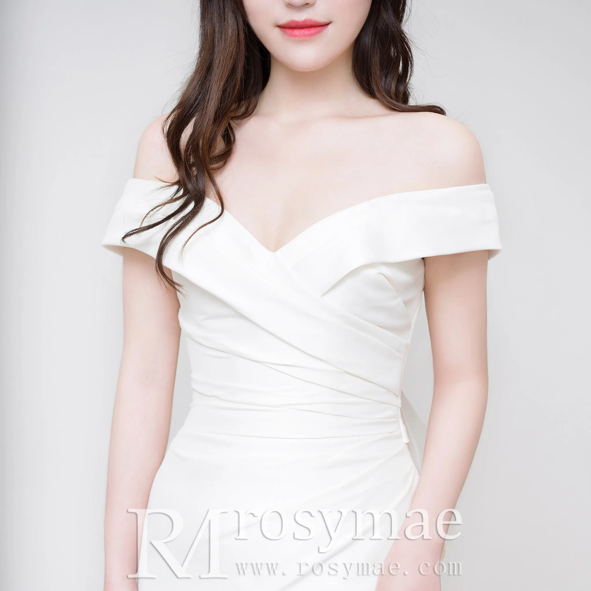 Trumpet Mermaid Satin Wedding Dresses with Long Bowknot