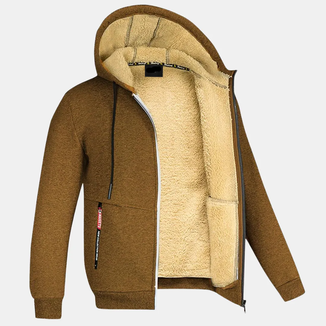 Ultimativer Komfort trifft auf lässigen Chic: Die Urban Sherpa Kapuzenjacke