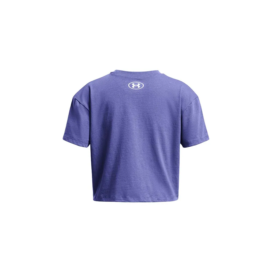 Under Armour Kids UA Crop Sportstyle Logo SS  |  1380878-561