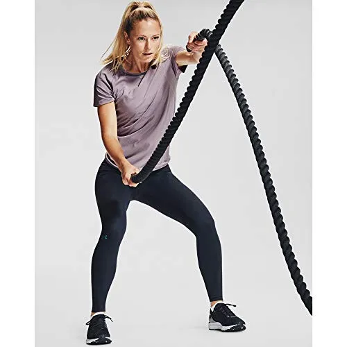 Under Armour Women's Rush Seamless Short Sleeve T-Shirt , Slate Purple (585)/Black , Large