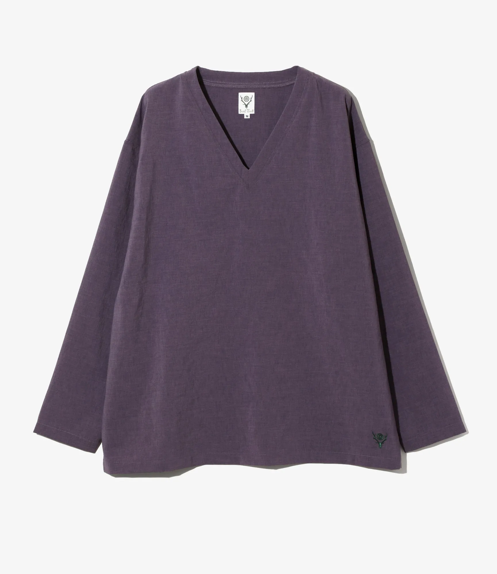 V-Neck Shirt - Poly Oxford