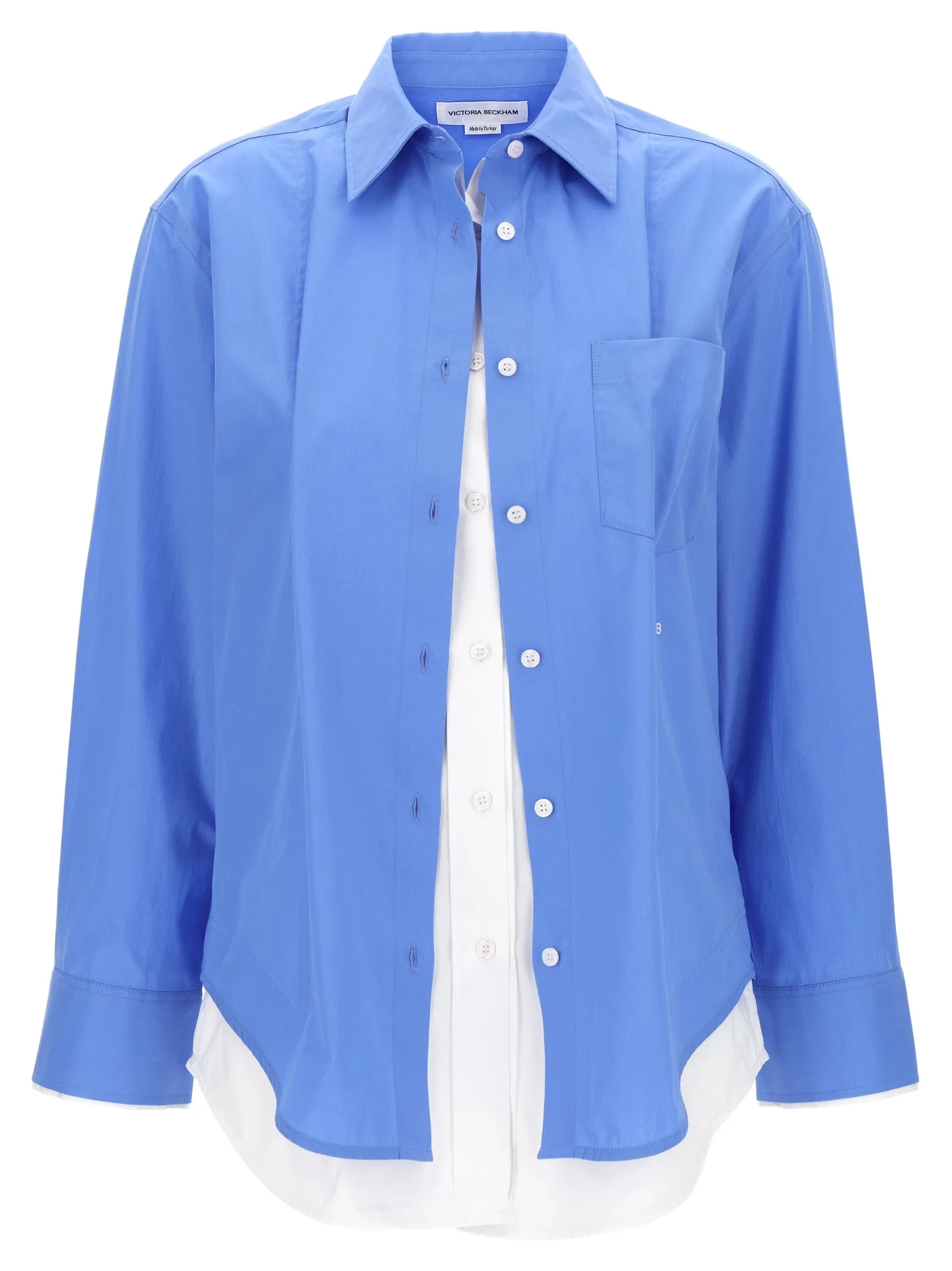 Victoria Beckham 'Relaxed Double Layer' skjorta