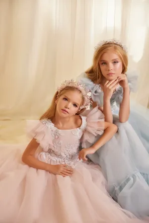 Vintage-Inspired Flower Girl Embroidered Dress