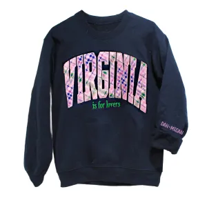 VIRGINIA Arched Pink Plaid Shirt-Custom Wording and Sleeve