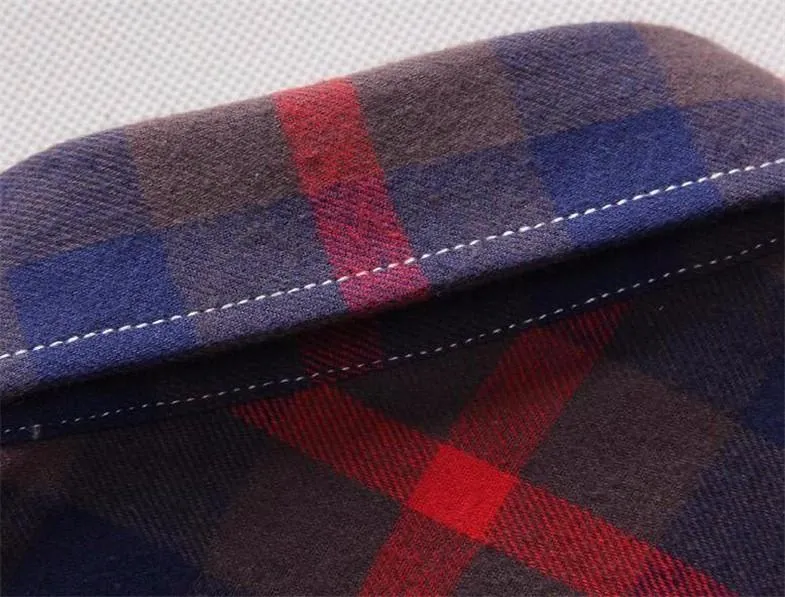 West Louis™ Plaid Turn-down Collar Shirt