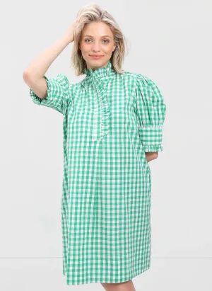 Westport Dress - Green Gingham