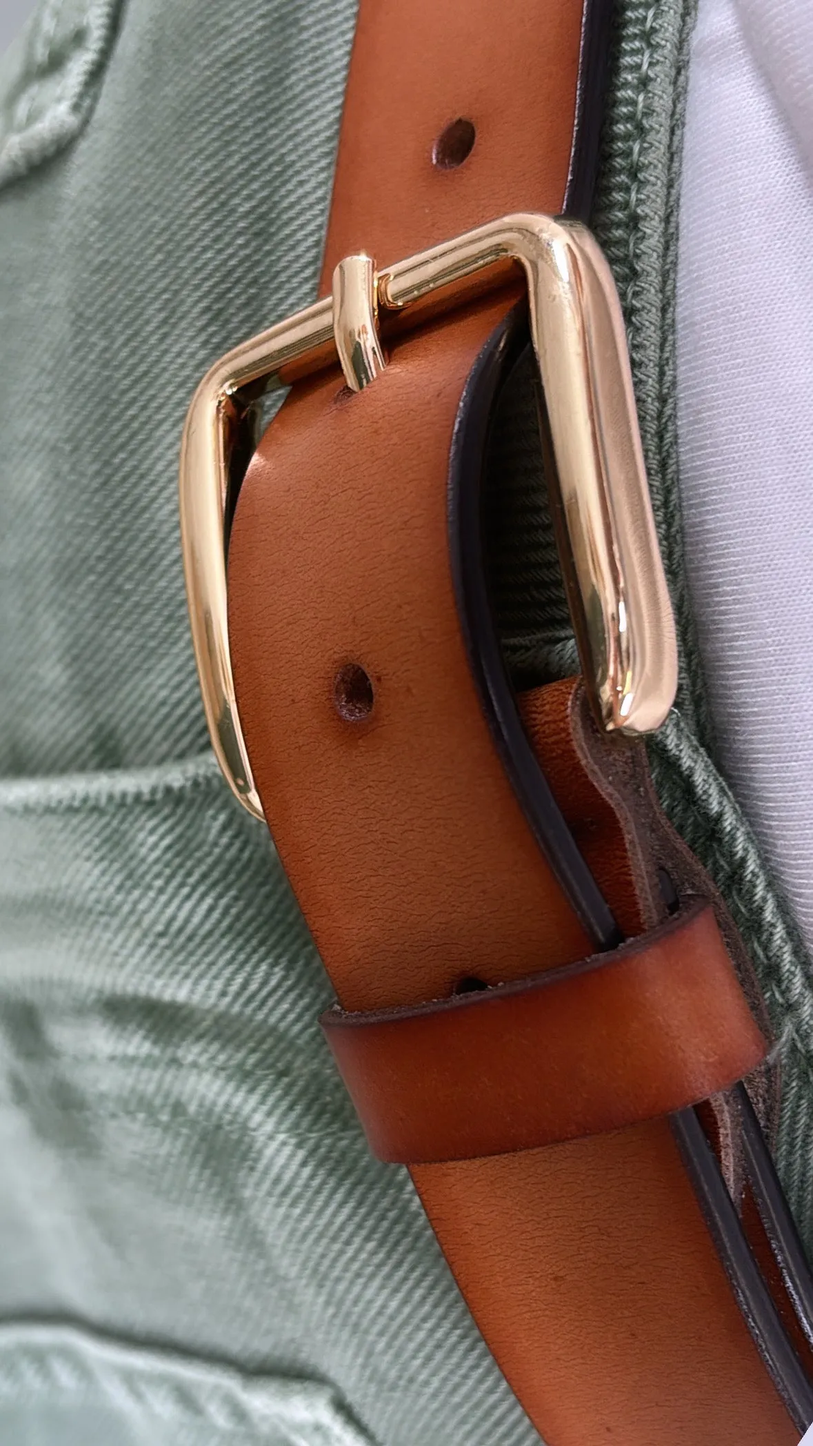 Wilma Camel Leather Jeans Belt