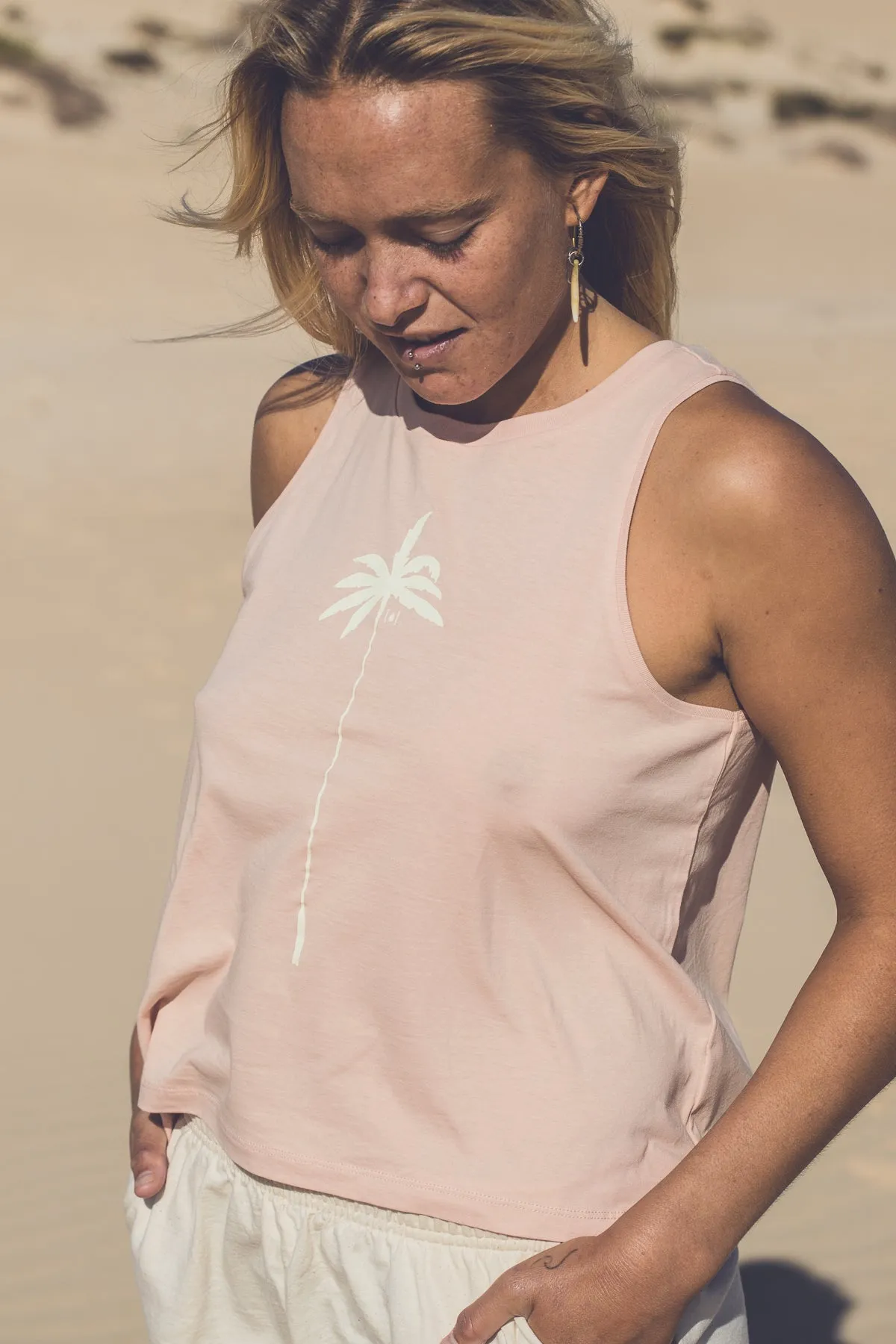 WOMEN ORGANIC PALM TOP