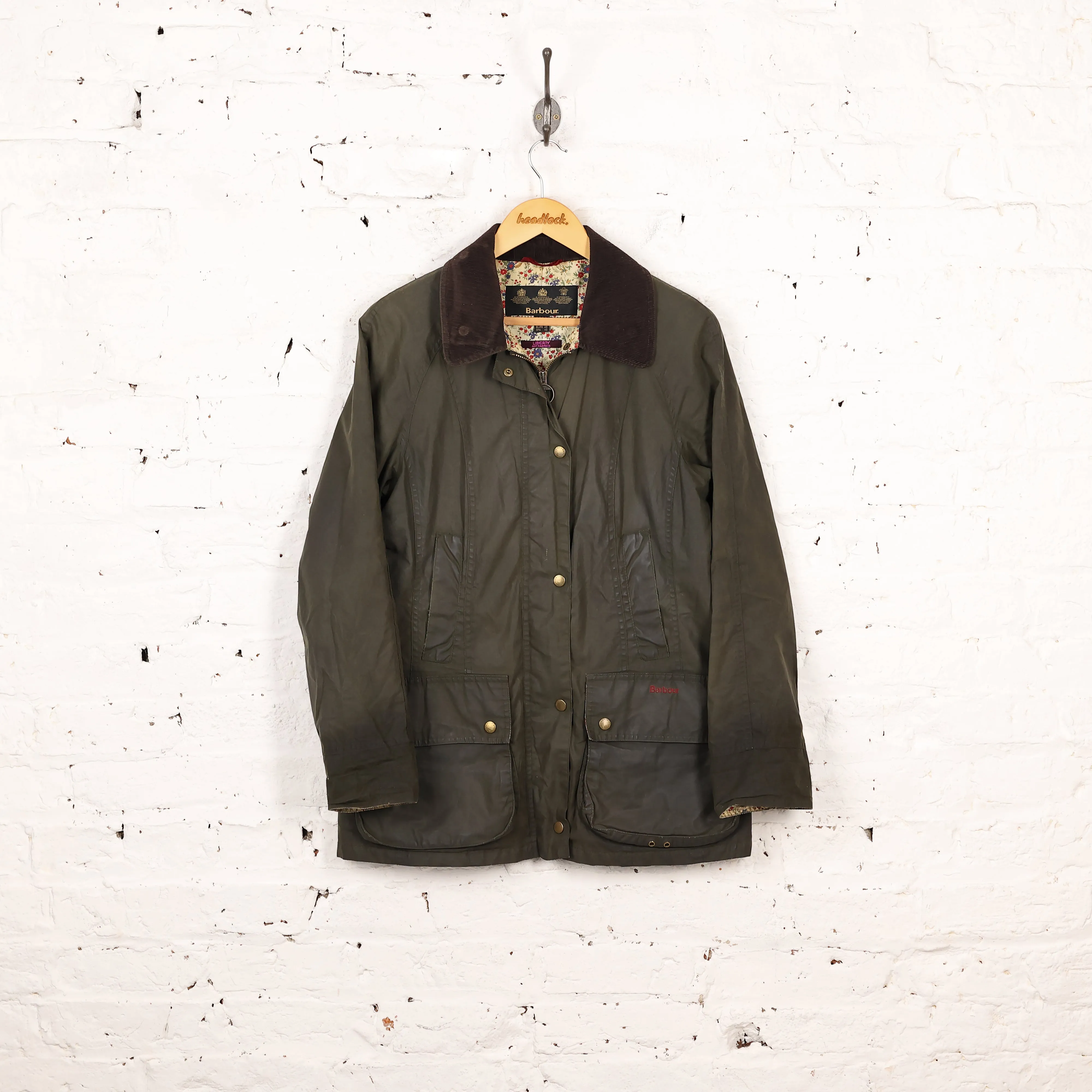 Women's Barbour Flyweight Liberty Beadnell Wax Jacket - Green - Women's M