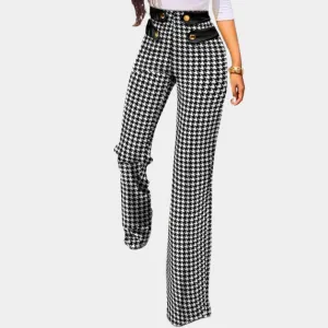 Women's Zahara Houndstooth Trousers: A Timeless, Stylish Design