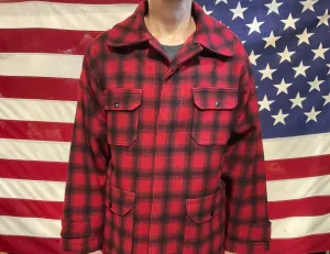 Woolrich®️Vintage1970’s Wool Hunting - CPO Check Jacket Made in USA