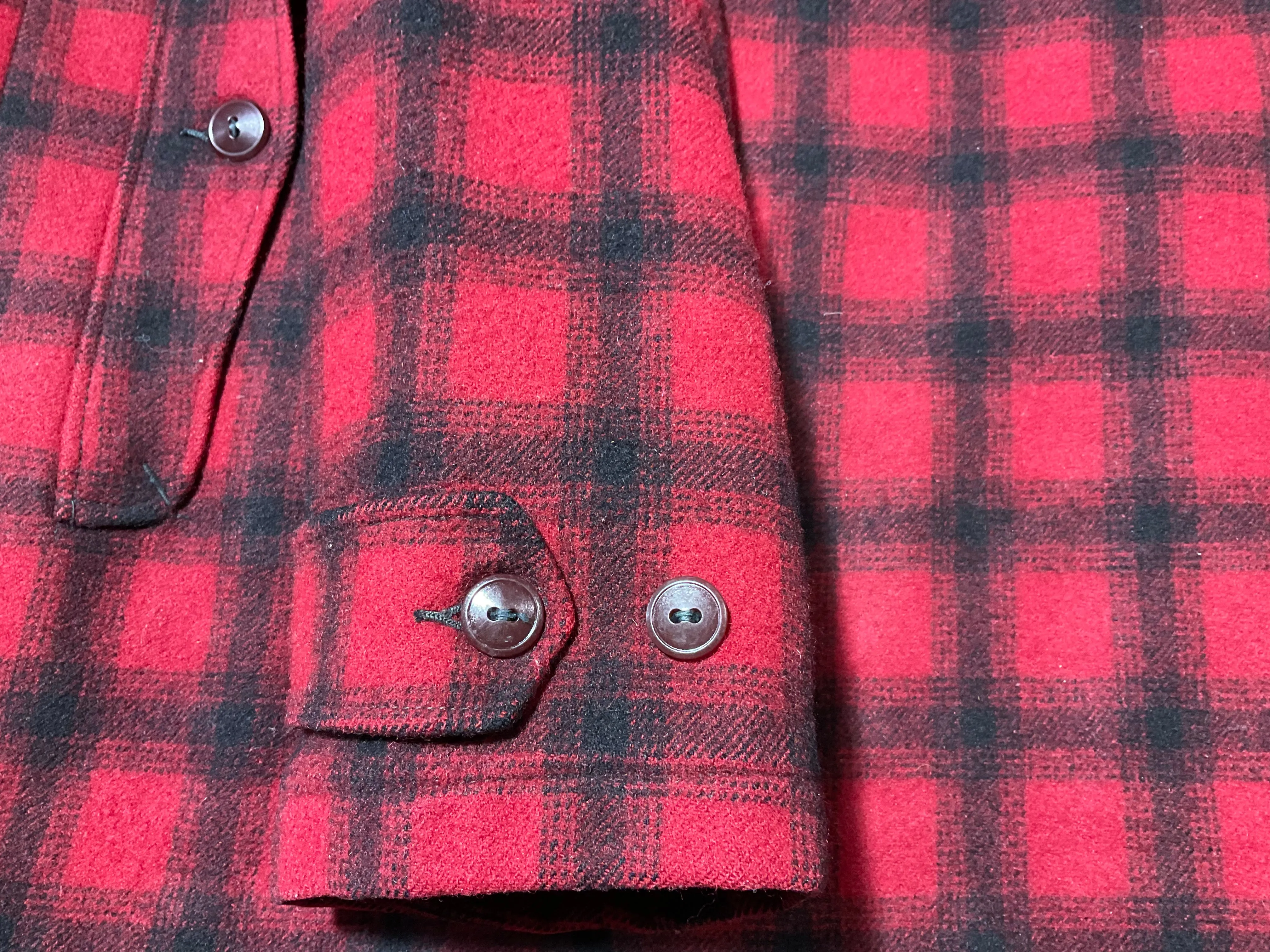 Woolrich®️Vintage1970’s Wool Hunting - CPO Check Jacket Made in USA