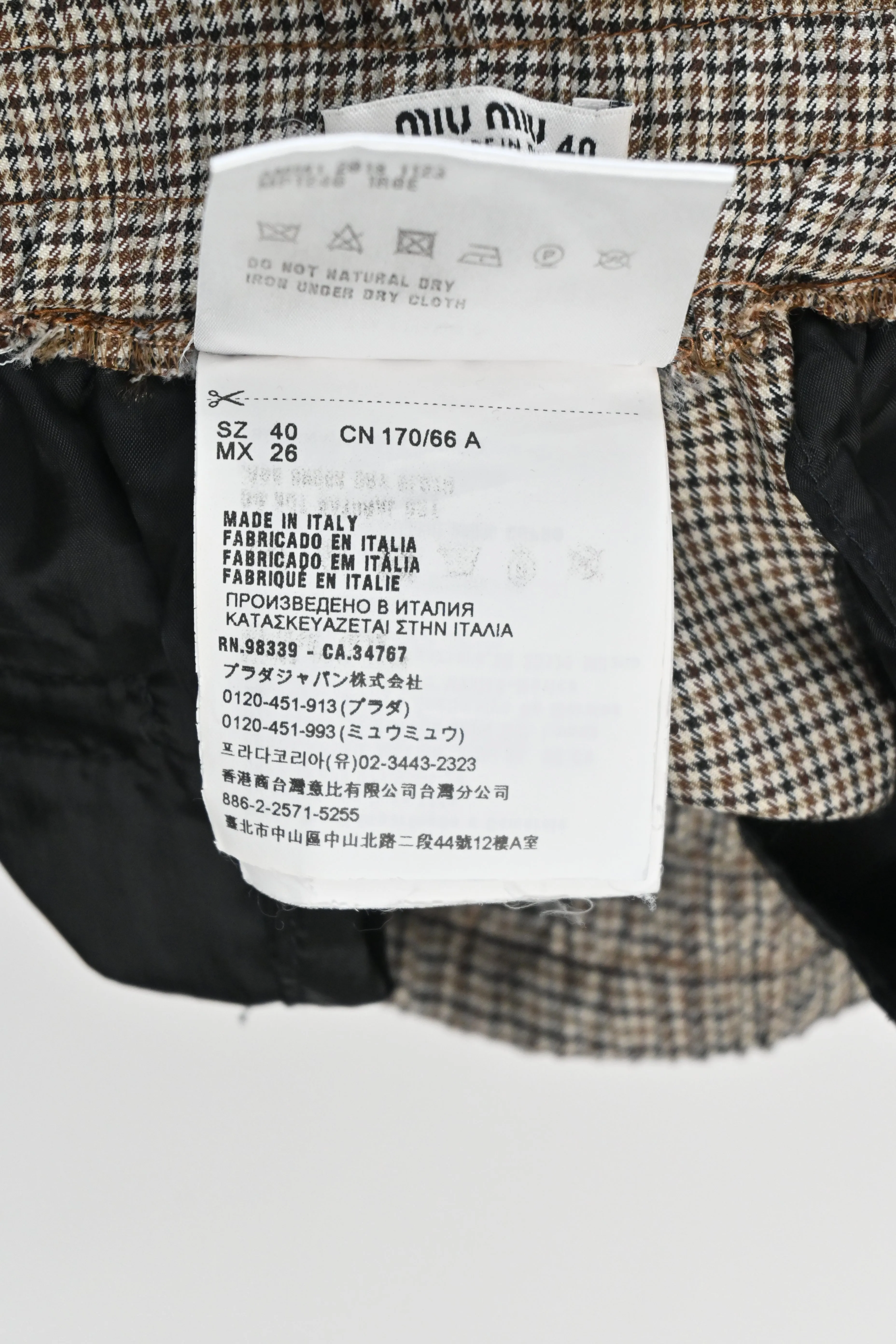[WW34621] Miu Miu | Pants