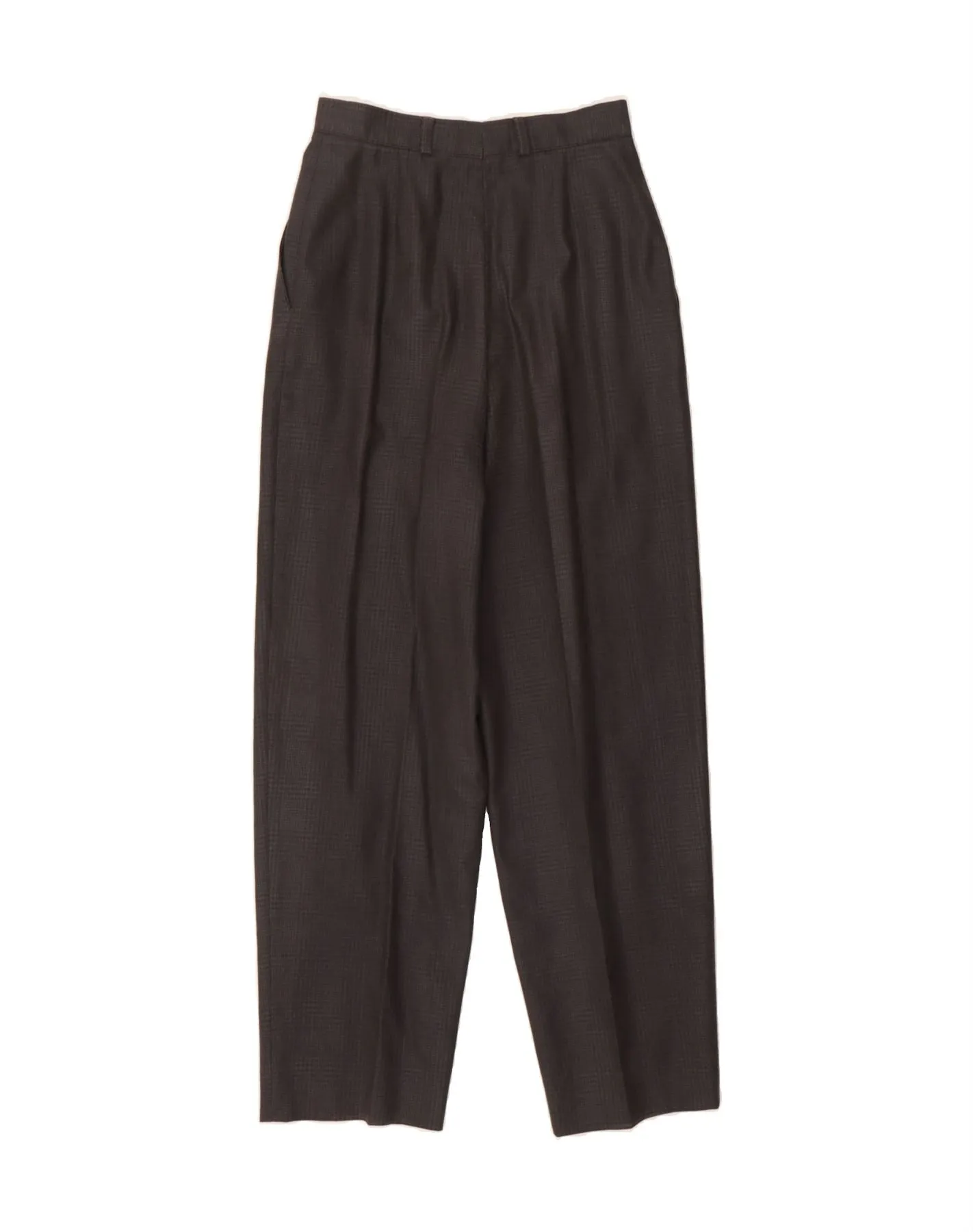 ZANELLA Womens High Waist Casual Trousers IT 40 Small W24 L28 Grey