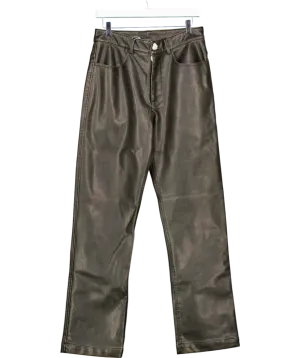 ZARA Black New York Edition Faux Leather Trousers W34