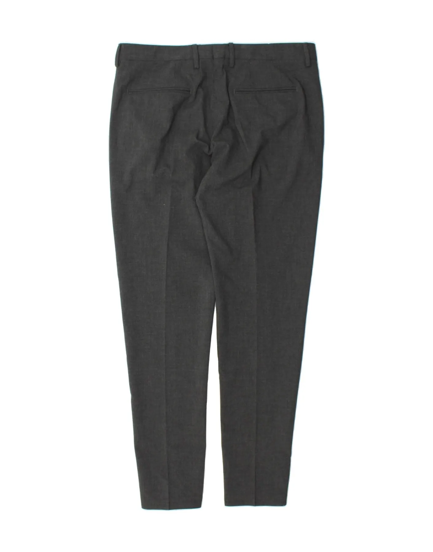 ZARA Mens Slim Suit Trousers US 42 Large W36 L32 Grey Houndstooth