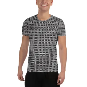 Zebra Windmill (TM) All-Over Print Men's Athletic T-shirt