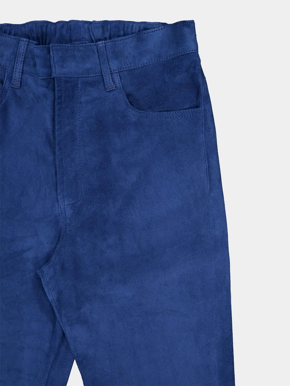 Zircon Poseidon Flared Suede Pants