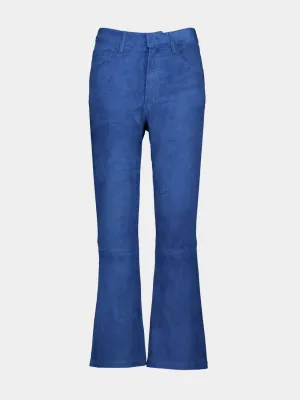Zircon Poseidon Flared Suede Pants